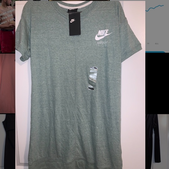 Nike Dresses | Green Nike Fitted Dress | Poshmark